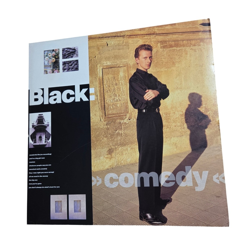 Black Comedy Vintage 1989 Promo Flat Album Poster 12x12 A&M Records Double Sided